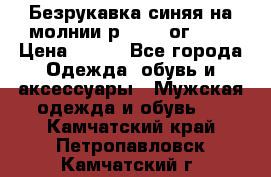 Безрукавка синяя на молнии р.56-58 ог 130 › Цена ­ 500 - Все города Одежда, обувь и аксессуары » Мужская одежда и обувь   . Камчатский край,Петропавловск-Камчатский г.